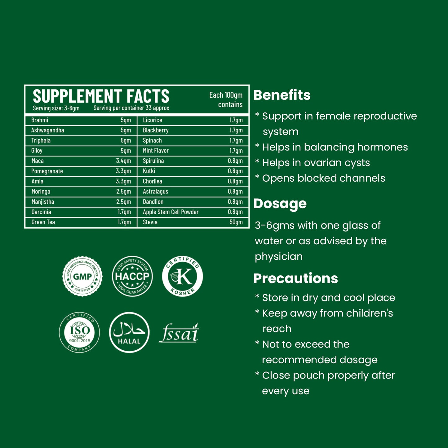Supergreen - Overall Health, 22 Herbs Fusion, Total wellness, Weight management, lean body